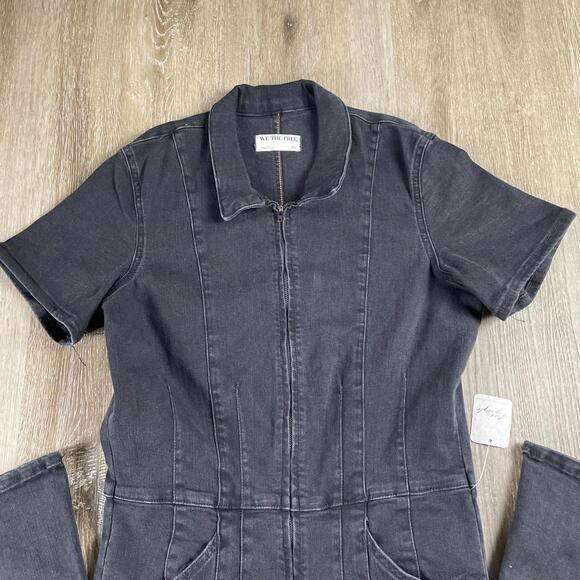 Free People Coverall Jumpsuit Women’s XL Black Mamba - Picture 5 of 14